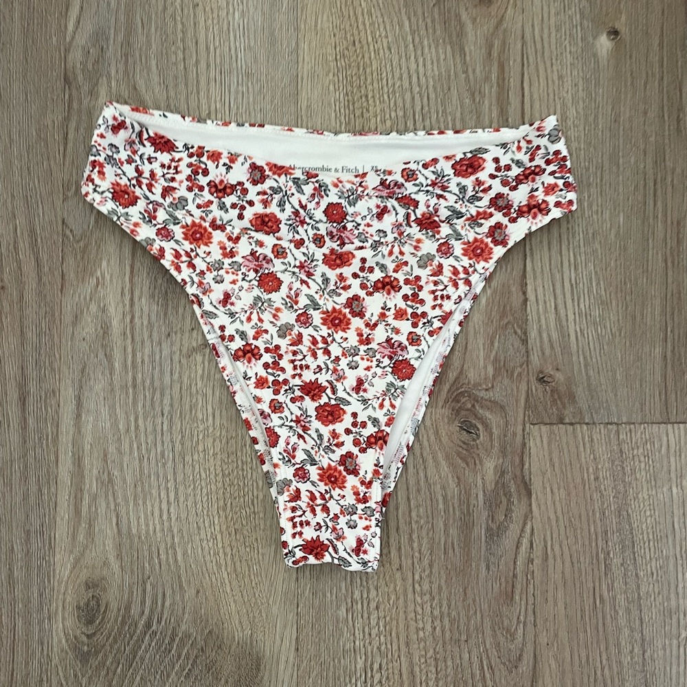 Abercrombie & Fitch High Waisted Floral Bikini Bottoms